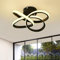 Deckenlampe,36W LED Deckenleuchte,3000K Modern Kreative Minimalistische Deckenlampen,Deckenbeleuchtung Lampen für Balkone Flurgarderobe Schlafzimmer Badezimmer Flur Keller Küche Gang Balkon Schwarz