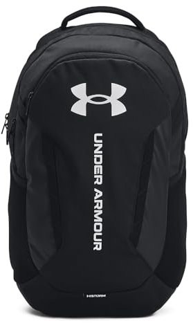 Under Armour Herren 29L Hustle 6 Rucksack, Black/White, One Size