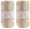 Makromecity 2 Strang Makramee Garn 2mm x 230m Premium Polyester Macrame Cord Polypropylene Yarn für Handwerk Wohndekorationen Platzteller Umhängetasche Handtasche Runner Schnullerkette 20 Farbe