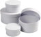 CREATIV DISCOUNT Schachteln/Geschenkkartons rund, 4er Set, H 4+5+6+7 cm, Ø 8+10+12+14 cm