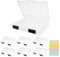 Pechor Plastic File Box A4 - Pack of 6 Paper Holder Clear Storage Box Waterproof Dustproof Document Folders with Snaps and Lids for Magazines, Office, School Supplies, 31×23 cm