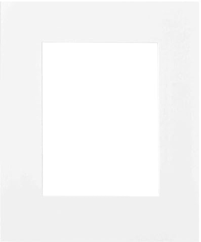 nielsen Passepartout Premium Karton 2,0 mm, Außenformat 50x60 cm für Bildformat 30x40 cm, weiß