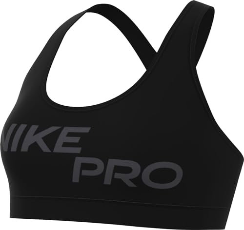 NIKE FN2749-010 W NP DF SWSH LGT SPT GRX Bra Sports Bra Damen Black/Anthracite Größe XL
