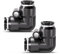 Innfeeltech 20 Piezas 6mm Negro Codo Push to Connect Racores de Conexión Rápida Conectores Neumáticos