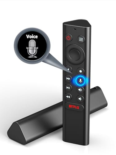 Remplacement pour télécommande Nvidia Shield Recherche vocale, boutons rétroéclairés, IR Blaster pour contrôler votre TV, boutons de menu personnalisables