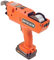 8-34mm Rebar Tier Bindemaschine, 4500mAh Elektrische Drahtbindemaschine mit Ladegerät und 2 Akku, Automatisch Handheld Rebar Tying Stahlbeton GeräT BindegeräT füR Machine DrahtbindegeräT (Orange)