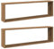 vidaXL Étagères Cube murales 2 pcs chêne Artisanal Bois ingénierie, Stockage en Forme de Cube, Organisateur en Forme de Cube, étagère Flottante