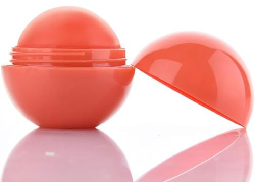 Natural Moisturizing Lip Balm Smooth Ball, Healing Lip Scrub, Fruit Flavoured Lip Plumper Fully Hydration Lipstick (Orange)