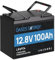 Oasesenergy Batteria LiFePO4 da 12V 100Ah Mini, batteria a ciclo profondo con BMS da 100A, fino a 15.000 cicli, durata di 10 anni,perfetta per sistemi solari domestici, camper，caravan, barche