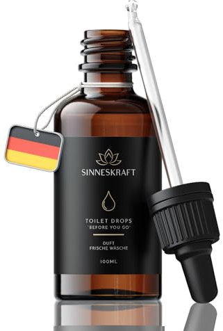 Sinneskraft Toilet Drops: Duft Frische Wäsche - Before-You-Go WC Duft, Toilettenduft, Alternative zu Duftspray, WC Duftspender, 100 ml, bis zu 200 Anwendungen