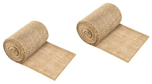 POPETPOP 2 Rollen Baumschutz Aus Sackleinen Hortensie Draht Feige Herstellung Kragen Erbse Kabel Unterstützung Pflanzenabdeckungen Frostschutz Im Freien Ring Klare Plane Leinen- Chocolate