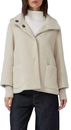 s.Oliver Jacke mit Stehkragen und Rippstrick-Manschetten