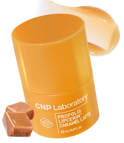 CNP Café Lip Butter - Propolis Lipcerin™ 06 Caramel Latte, Hydrating Overnight Manuka Lip Balm & Mask, 12hr Long-lasting Moisture, Stocking Stuffers, Gifts for Women, 0.5 fl.oz.