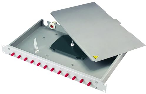 TELEGÄRTNER 19 LWL-RANGIERVERT.Basis eco, 1 HE, m. 12xSC Duplex Kuppl. Ker./violett