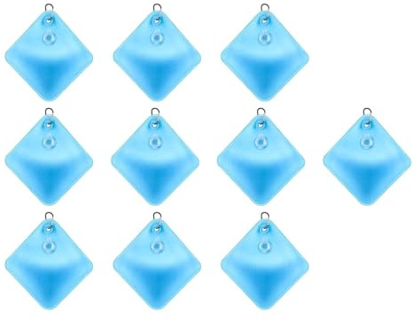 KiBcsLic 10 Stück Poolabdeckung Gewichte mit Haken Schwimmbeutel PVC Stabil Aufhängetasche Frostfest Auslaufsicher für Schwimmbad Terrassen Abdeckung