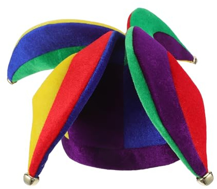 COLLBATH Clownshut Karnevalshut aus Samt mit Einzigartiger Form Atmungsaktiv und Tragbar für Festliche Fasching Kostüm Events und Fußball Fanfeiern