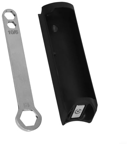 Wodsty Black Plastic Toolbox for Brompton Bike Frame, Hidden Storage with Included Wrench, Space-Saving Design 140x36mm