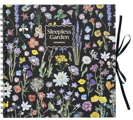 Grupo Erik | Album Photo Scrapbook 26 x 26 cm Sleepless Garden | Album Photo Vierge, Album Photo Traditionnel avec une Couverture Rigide
