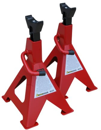 Neilsen CT0966 6 Ton Heavy Duty Axle Stands 395–605mm Height Range 310 x 265 x 460mm 12.9kg