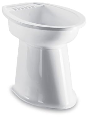 Giganplast 3537001 2000 Badezimmer Bidet mit Halterung Badmöbel und Zubehör, (Polypropylen, Nummer 5), weiß, cm 48x32x38 h