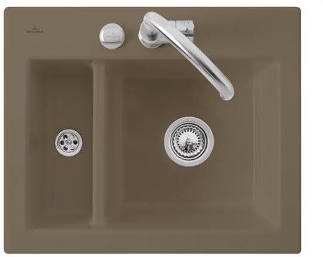 Villeroy & Boch Subway 60 XM Timber - 6780 02 TR Keramikspüle Exzenterbetätigung