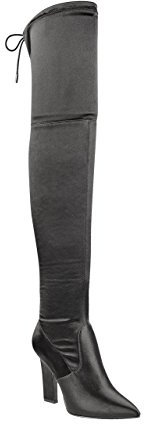 GUESS Women's ANGELEY Knee High Boot Taupe 6.5 Medium US