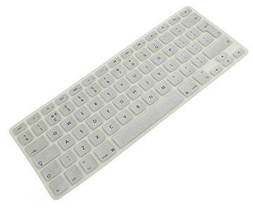 System-S Clavier QWERTY en Silicone pour MacBook Pro 13 15 17 / iMac/MacBook Air 13 Argenté