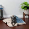 Furhaven wasserdichte und selbstwärmende Überwurfdecke für Hunde und Hauskatzen, waschbar und reflektiert die Körperwärme, Frottee- und Sherpa-Hundedecke, gemütlicher Denim, Größe M