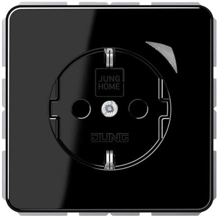 Jung BTCD1521SESW JUNG HOME SCHUKO-Steckdose Energy Safety+ Duroplast Schwarz