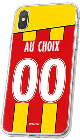 MYCASEFC Coque Foot Lens Samsung Galaxy J6 Coque Football Personnalisable en Silicone. Housse de Smartphone personnalisée et fabriquée en France en TPU