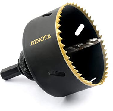 BINOTA Bi-Metall M42-Lochsäge 83 mm, für Metall, Holz, Sperrholz, PVC, Faserplatten, Gipsplatten