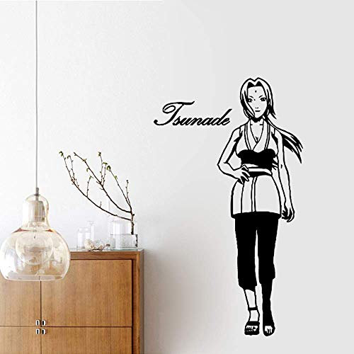 Beauty Tsunade Kindergarten Wandaufkleber Vinyl Kunst Aufkleber Wohnzimmer Schlafzimmer Wasserdichte Wandkunst Aufkleber 43 Cm X 74 Cm