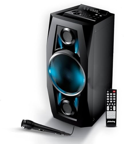 Enceinte Sono Hifi Mobile Sono High Power BASS autonome batterie LED 300W - USB/Bluetooth/SD/radio FM avec Microphone