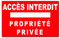 Sticker accès Interdit et propriété privée