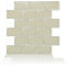 Art3dwallpanels 10 Bögen Fliesenaufkleber zum Abziehen und Aufkleben selbstklebender Fliesenspiegel für Küche und Bad 30,5 x 30,5 cm Beige