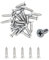 Lot de 500 vis à bois Nuzamas - 4 g x 25 304 - En acier inoxydable - À tête fraisée et à tête plate - Vis à bois (ST2,9 x 25)