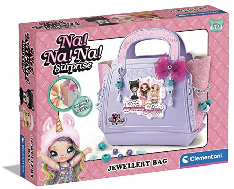 Clementoni - 18662 - Na na na - Bolso Texturas Bisutería - Abalorios Collares y Pulseras Infantiles- 7 años