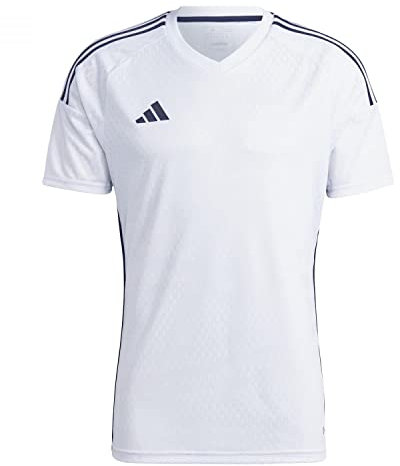 Adidas Mens Jersey (Short Sleeve) Tiro 23 Competition Match Jersey, White/Black, HT5686, 3XL