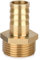 Drado Schlauchtülle aus Messing, Messing Schlauchanschluss Stecker Adapter 1 AG x 3/4 Tülle (19mm) 1 Stück