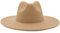 Faringoto Fedora-Hut für Damen, Winter, luxuriös, für Damen, aprikose, Einheitsgröße