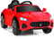 GYMAX Kids Ride on Car, 12V Battery Powered Licensed Maserati Toy Car with Remote Control, Music, Horn, Radio, Lights, USB, Slow Start & Safety Belt, Children Electric Vehicle for 3 Years Old (Red)