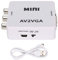 Qiilu 480P -Composite-AV-zu-VGA-Adapter TV-Set-Top-Box Audio-Video-Konverter AV2VGA-Phono-zu-Svga-Konverter RGB-DIN-VGA-Composite-Videoadapter -Koaxial-AV- und Audio-Box Cinch vga