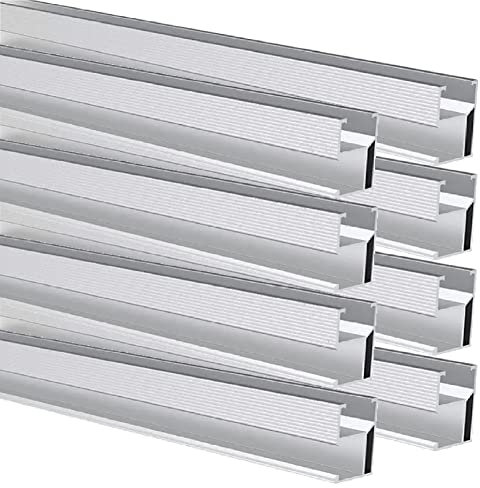 Trango - 8er Pack 120cm Aluprofil Schiene - 28x50mm (BxH) - Solarmodul Alu-Befestigung - Zum Montieren für 4x Solarpanel - Auf Schrägdach, Flachdach, Ziegeldach