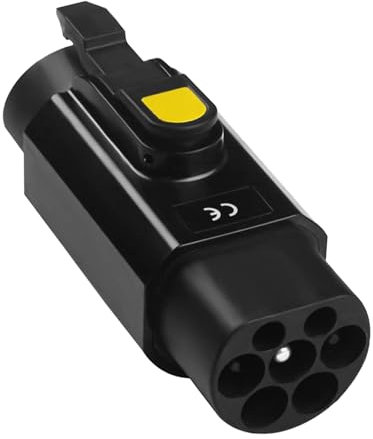 JOJOCY Typ 2 auf Typ 1 EV Adapter, EV Ladekabel Adapter 32A Typ 2 Stecker auf Typ 1, Kabel IEC62196 auf SAE J1772 EVs, Autoladegerät Konverter Elektrofahrzeuge Ladeadapter