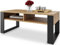MeblePitus.pl Eleganter Couchtisch 120x60 cm - Boho Style - Offenes Doppelregal - Die perfekte Deko Wohnzimmer für Ihr Zuhause - große Oberfläche - Aus strapazierfähigen Sofatisch Materialien