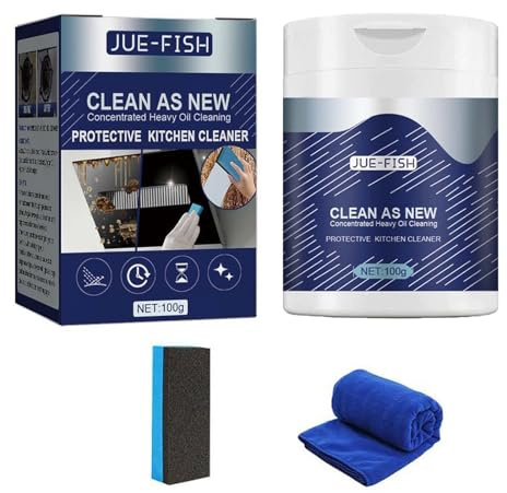 Mof Chef Cleaner Powder, Heavy Duty Degreaser Cleaner, Mof Chef Cleaning Powder, 2024 New Heavy Oil Pollution Cleaning Powder, All Purpose Cleaner Powder,Stubborn Grease & Grime Remover (1PC)