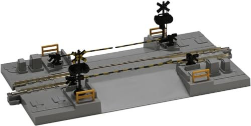 PASSAGGIO a LIVELLO 20-027 con BARRIERE UNIVERSALE PER TUTTI I BINARI CON BINARIO CENTRALE AMOVIBILE E TRANSITO AUTO SCALA N-1/160