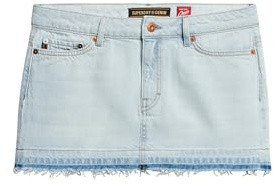 Superdry Damen Jeans-Minirock Phoenix Blassblau 26