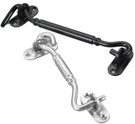 GeRnie Edelstahl Fenster Fangen Haken 4 Zoll Kabine Haken Auge Riegel Tür Fenster Haken Nagel Dicke Privatsphäre Solide Hardware(4inch)