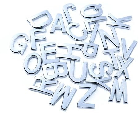 NanTun House Numbers 2inch Silver Mailbox Numbers Self-Adhesive Sticker, Garden Door Mailbox Decor Number Visibility Signage - Letter G